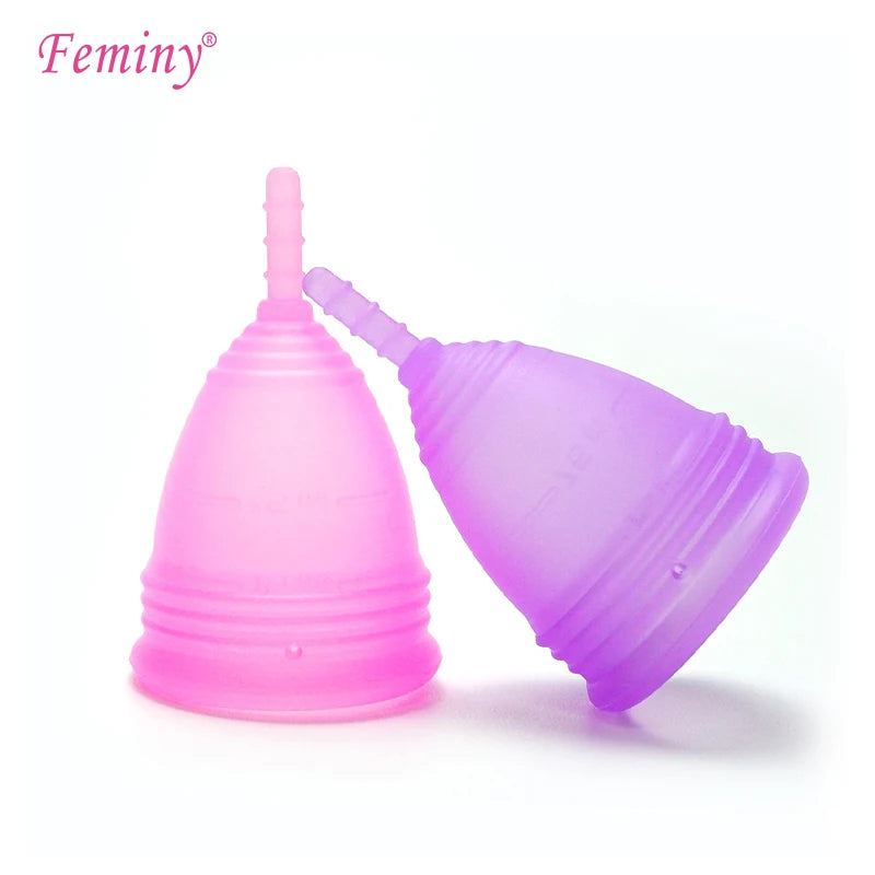 Aobo Pink Medical Grade Silicone Menstrual Cups Period Cup Menstrual