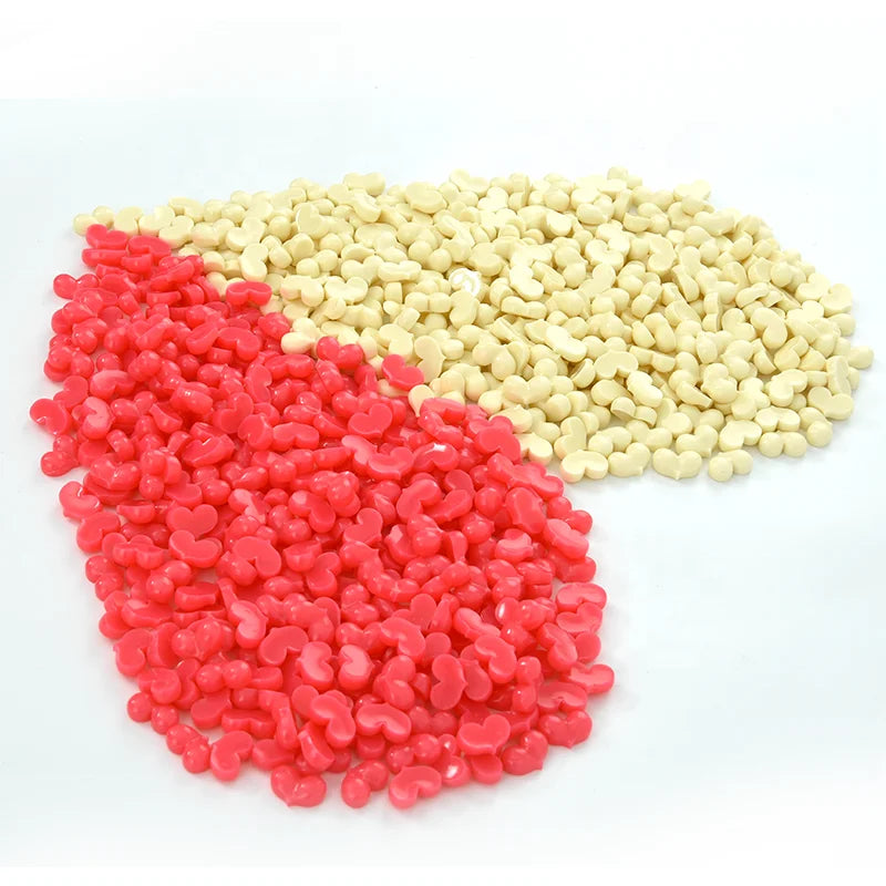 Factory Price 1kg 500g Wholesale Hard Wax Beads Painless Hot Film Hair Removal Wax Beans for Wax Depilation