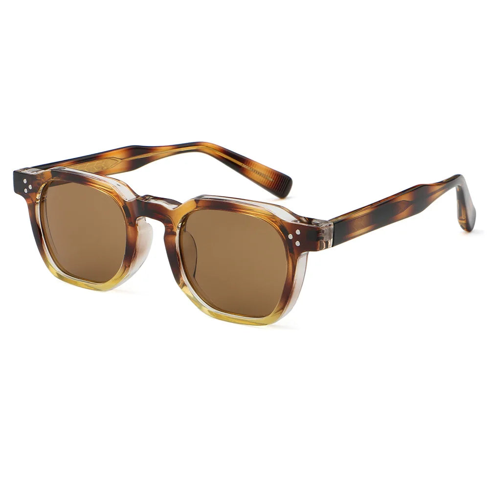 Superhot Eyewear 91914 Fashion Retro Classic Square Reinforced Wire-Core Temples Sunglasses