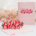 16 Styles 3D Pop-up Greeting Card Happy Mother's Day Flower Bouquet Handmade Paper Design with Hot Stamping Finish