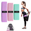Custom Logo New Design Exercise Stretch Hip Circle Gym Fitness Glute Resistance Bands Set 3 Printed Polyester Fabric Booty Band