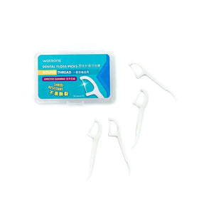 OEM Disposable Dental Floss Pick Box Premium 50pcs Corn Floss Low-Cost Premium Dental Flossers