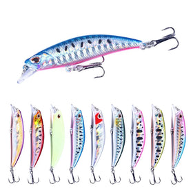 Wholesale MI143 6.8cm 6.5g Artificial ABS Hard Plastic Baits Minnow Fishing Lures