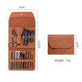 Professional 16-Piece Nail Art Manicure Set High Quality Stainless Steel Cutter Kit for Foot Care Grooming Private Label Nail