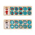 Hot Sale Hot Sale Children Wooden Career Pairing Battle Parent-Child Interaction Game Educational Matching Playing Toys for Kids