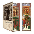Tonecheer 84 Charing Cross Road Diy Puzzles 3D Body Sensor Laser Cut Wooden Book Diy Nook Craft Kit Home Decor