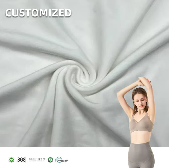 160GSM Soft Plain Dye 95% Cotton 5% Elastane Single Jersey Fabric for Underwear 95% Cotton Content