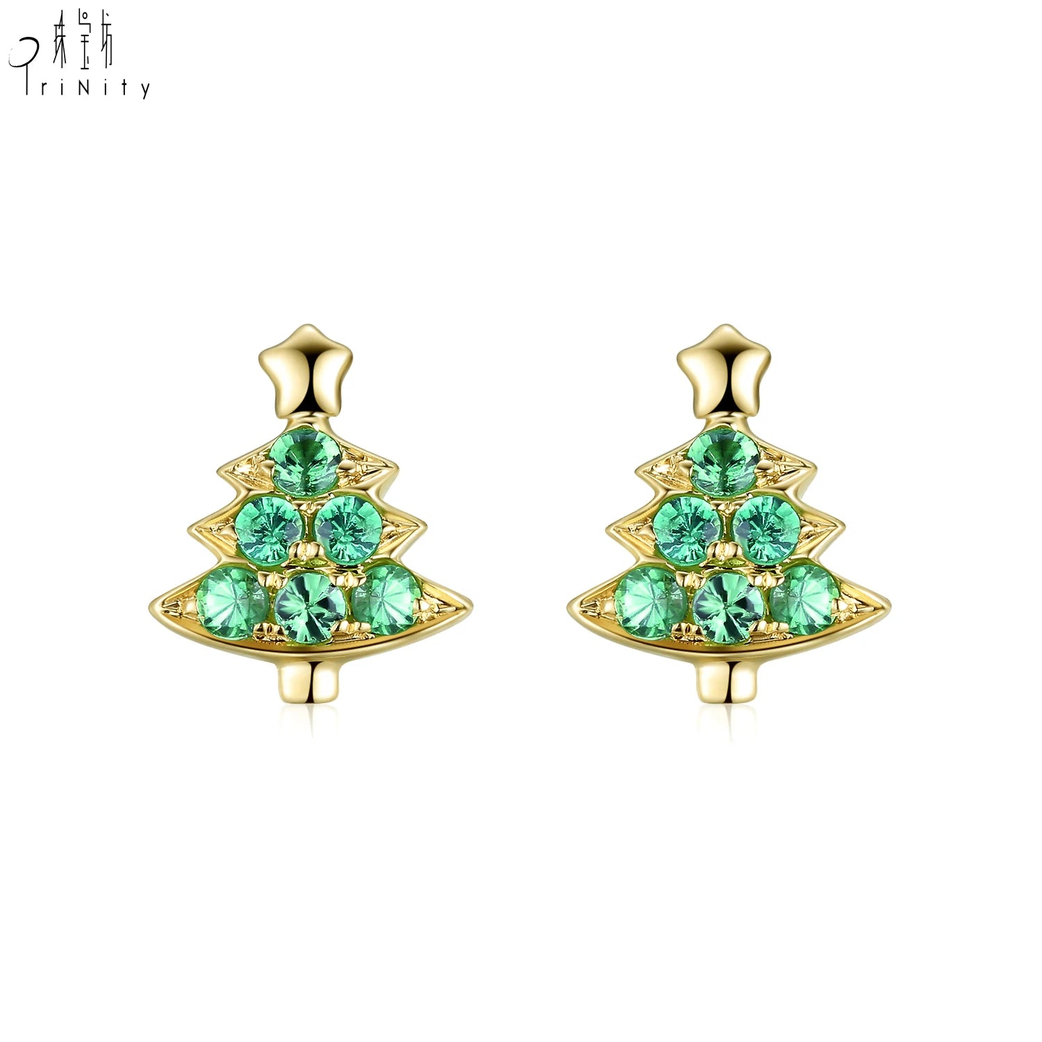 New Arrivals Lovely Earring Jewelry 14K Yellow Gold Natural Garnet Gemstone Stud Earring Christmas Gift