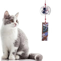 Glass  Wind Chimes  with a Cat Print
