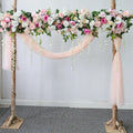 Y-I011 Wholesale 1M 2M Luxury Artificial Table Runner Road Lead Silk Flower Row for Party Wedding Decoration