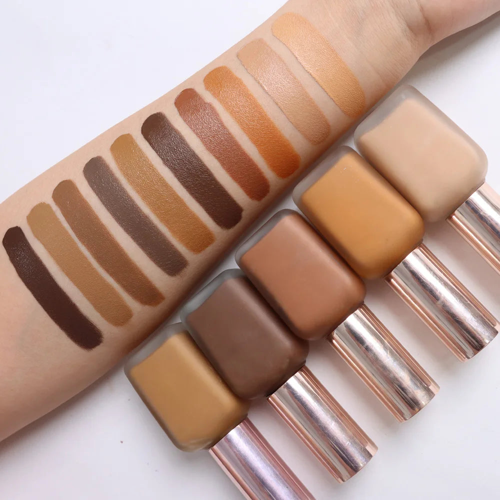 Low Moq Waterproof Matte Full Coverage Vegan Makeup Foundation Private Label