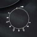 Wholesale 925 Sterling Silver Strand Bracelet Custom Fine Jewelry Zircon Flower Design Gift for Women