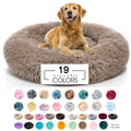 Luxury 80cm Washable Colorful Soft Warm Plush Dog Bed Sofa Pet Product Bed for Dog Cat