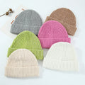 High Quality Winter Knit Beanie All-match Fashion New Style Plain Beanies Hats Acrylic Material