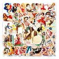 50PCS Vintage Movie Super Star Fashional Sexy Lady Beauty Pinup Girl Sticker