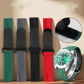 New Magic Tape Adjustable Sports Hook and Loop Padded Leather Watch Bands 20mm Nylon Vercroes Watch Strap for RX and MoonSwatch