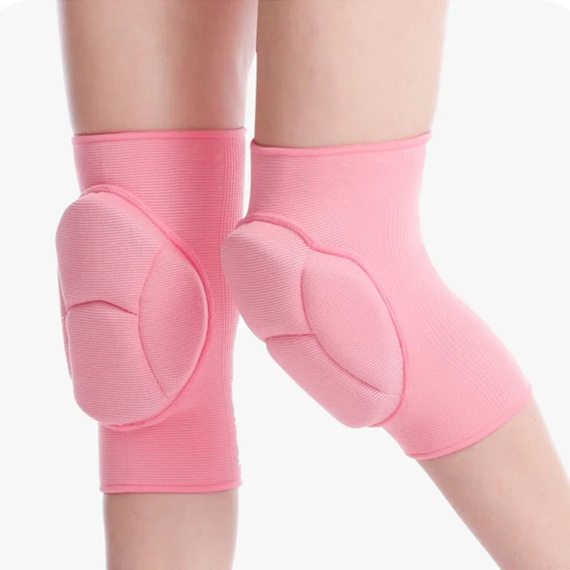 Female Sports Nylon Professional Protection Thick Compression Soft Knee Pads for Dance Basketball Volleyball Running Knitting