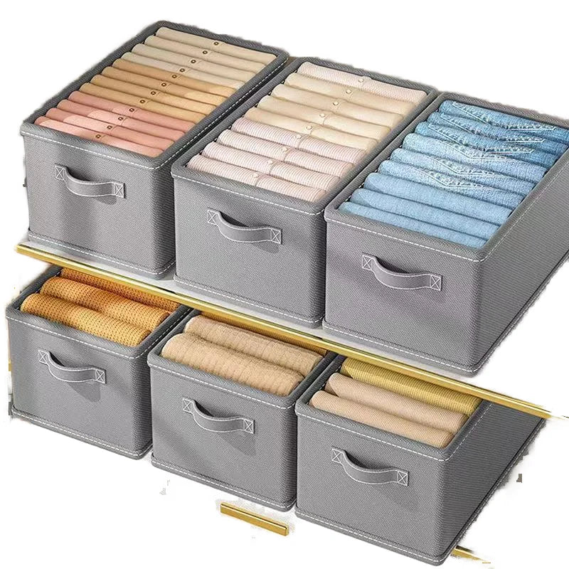 2025 Large Drawer Organizer for Clothing Wardrobe Closet Fabric Clothes Sweater Jeans Organizer