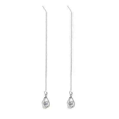 REETI Hot Sale Long Water Drop 925 Sterling Silver Earrings for Women Fashion Jewelry Sterling-silver-jewelry Pendientes