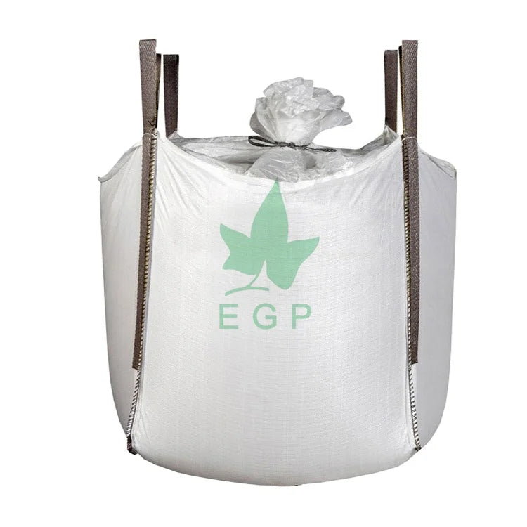 EGP Factory Direct Sale 1000kg Baffle Bulk Bag 2200LBS Heavy Duty PP Antistatic Jumbo FIBC Ton Bags