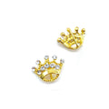 Wholesale Silver Gold Plated Small Crown Tiara Rhinestone Buckle for Wedding Invitations