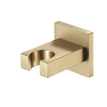Uncoated Brass Square Shower Bracket Brushed Gold Fixed Modern Design Easy Installation for Bathroom Home Apartment Use