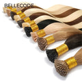 Double Drawn I Tip Pre-bonded Keratin 20 22 24 26 28 Inches Flat Tip Hair Extensions Natural Russian Itip Human Hair Extensions