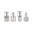 Stainless Steel 304 Industrial Air Quick Coupling NPT Thread Corrosion Resistant Smooth Surface Forged