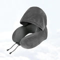 Memory Foam U-Shape Neck Pillow for Travel Provides Double Support to Head/Neck/Chin in Any Sleeping Position Flights & Car Use