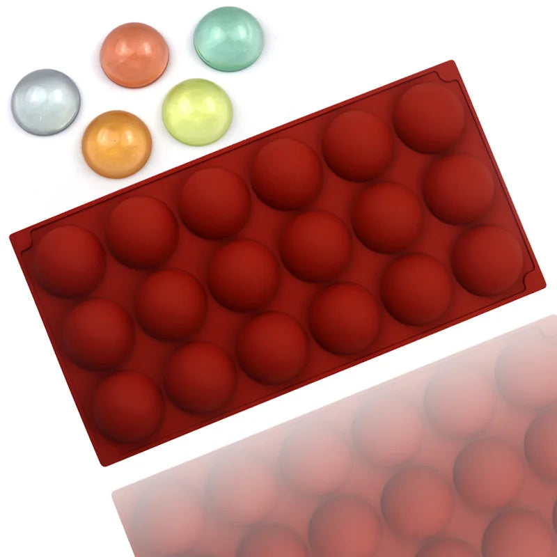 Semicircle Silicone Molds 4/5/6/8/15/18/20/24/35 Holes Half Sphere Chocolate/Candy/Gummy Mold Cake Mousse Dome Silicone Tools