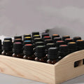 Bamboo Wooden Storage Box Multi Grid Essential Oil Nail Polish Packaging Box with Removable Compartment Custom Wood Box