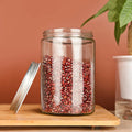 500ml Manufacturer Price High Borosilicate Glass Custom Bottle Round Glass Storage Jar with Lids Factory Price