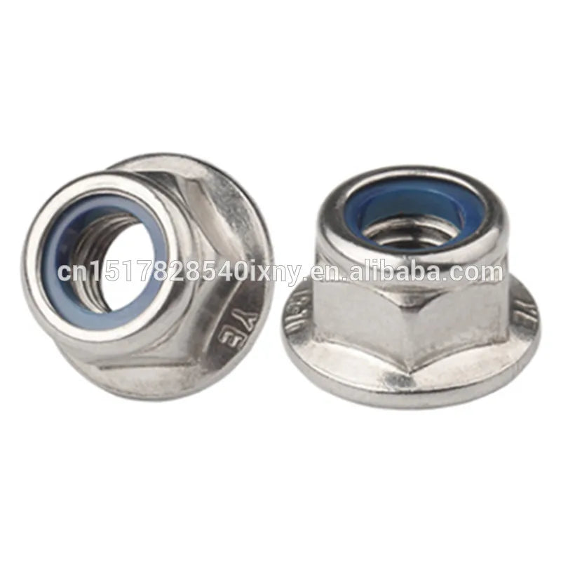 DIN 6926 Stainless Steel Hex Flange Nylon Insert Lock Nut Nylock Nut