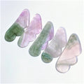 Huiying Good Supply Healing Crystal Fluorite Guasha Board for Body Massage Natural Guastone
