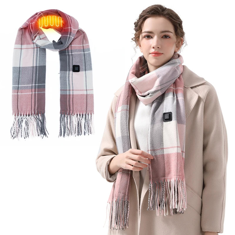 Washable Intelligent Usb Heating Warm Scarf Women Scarf Heat Neck Winter Electric Heating Scarf