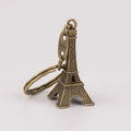 2024 Paris Custom Metal Commemorative Car Keychain Custom Logo Letter Rectangle Shape 10x5cm Custom Colors KEQI Promotional