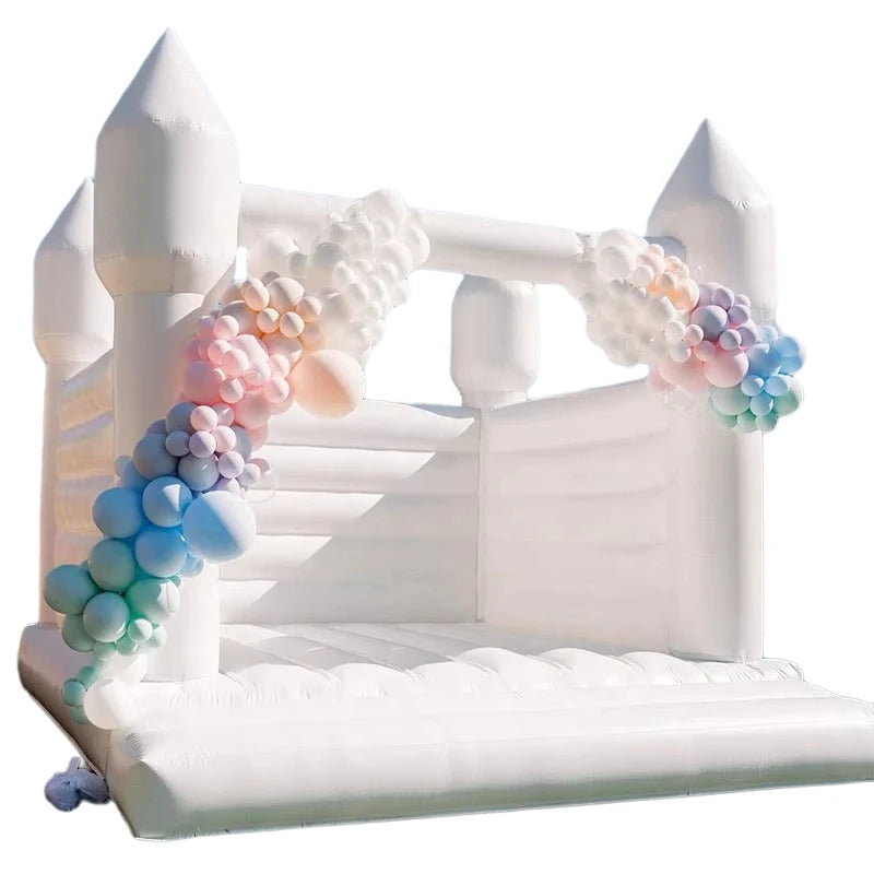 Adults Chateau Gonflable Mariage Inflatable Jumper Slide Bouncer Bouncy Castle White Wedding Bounce House