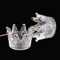 Nail Art Brush Washing Cup Nail Decoration Painting Tool Organizer Keeper Multifunction Crown Brush Rest Crystal Pen Holder