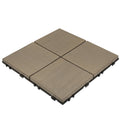 Composite DIY Decking Tile Water-Drainage Function Raised Floor Tiles XF-N010 30*30 cm for Courtyard Application