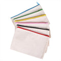 PinGlory Blank Canvas Oxford Fabric Pencil Bag with Zipper and Custom Logo Eco-Friendly Packaging for Office/School/Gift Use