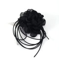 New Fashion Elegant DIY Silk Floral Rope Accessories Sexy Handmade Fabric Camellia Flower Choker Necklace for Women