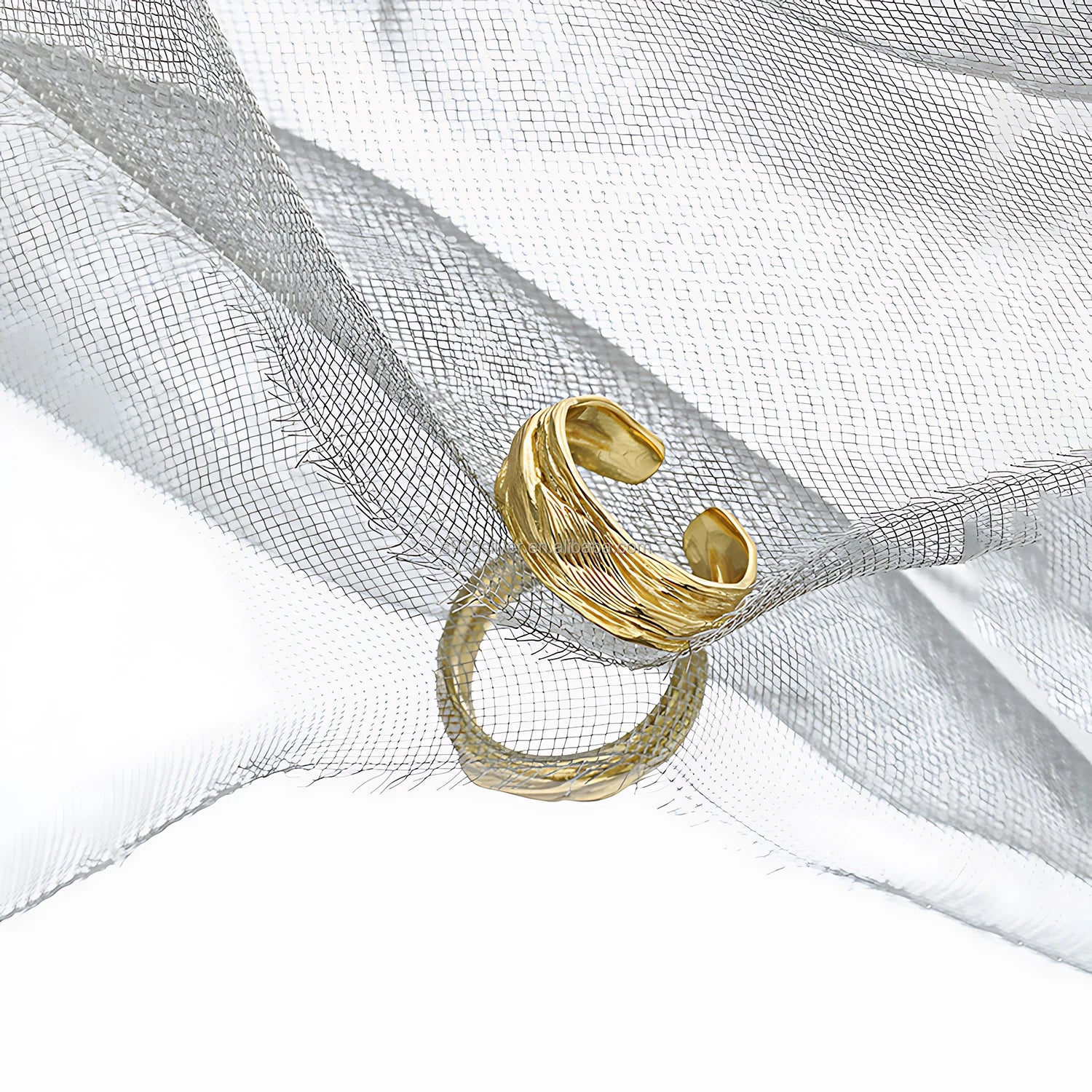 Textured Open Band Ring 925 Sterling Silver Wide Sculptural Design Statement Jewelry for Women Contemporary Daily Wear