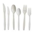 Bioleader BG02 Eco-Friendly Biodegradable Cornstarch Plastic Disposable Spoons for Travel Flatware Sets
