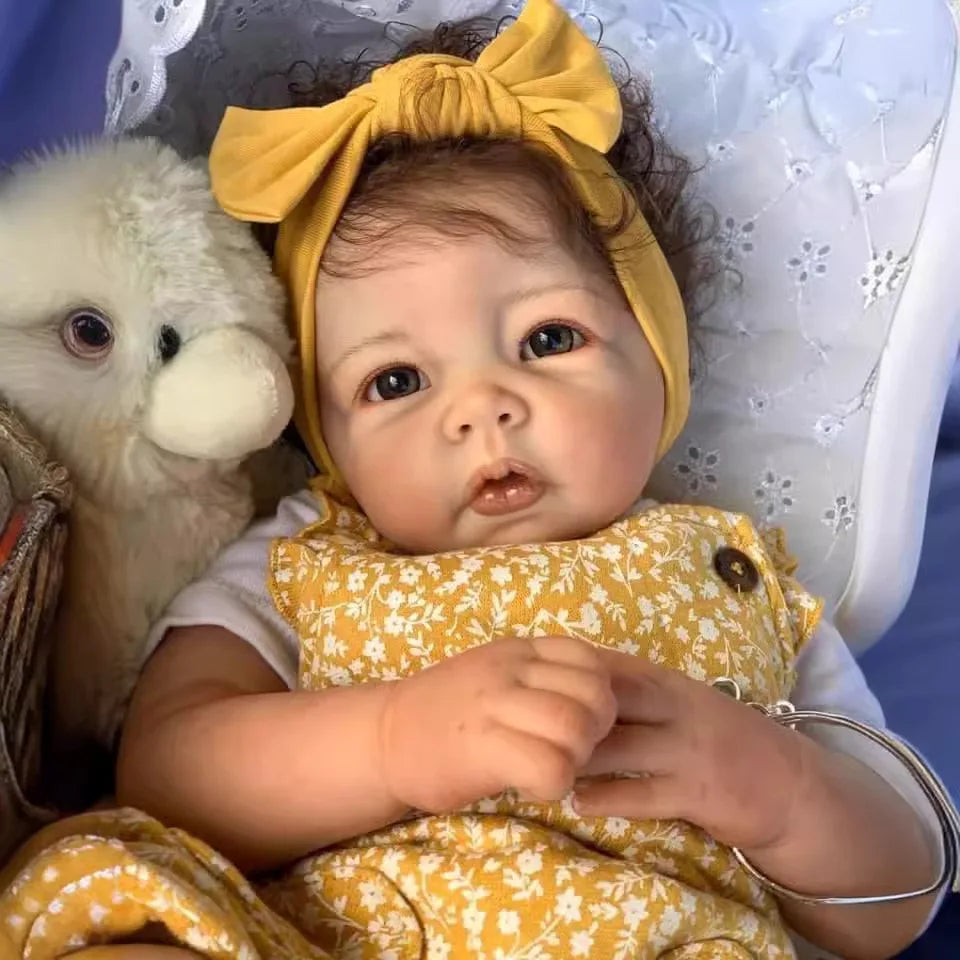 20inch Soft Silicone Reborn Baby Dolls Bebe Real Newborn Soft Touch Doll Kids Toys Silicone Reborn Baby Dolls for Girl Gifts
