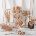 M855 Christmas Decoration Golden Series Artificial Leaves Home Bouquet Decoration Flowers Gold Plastic Artificial Plants