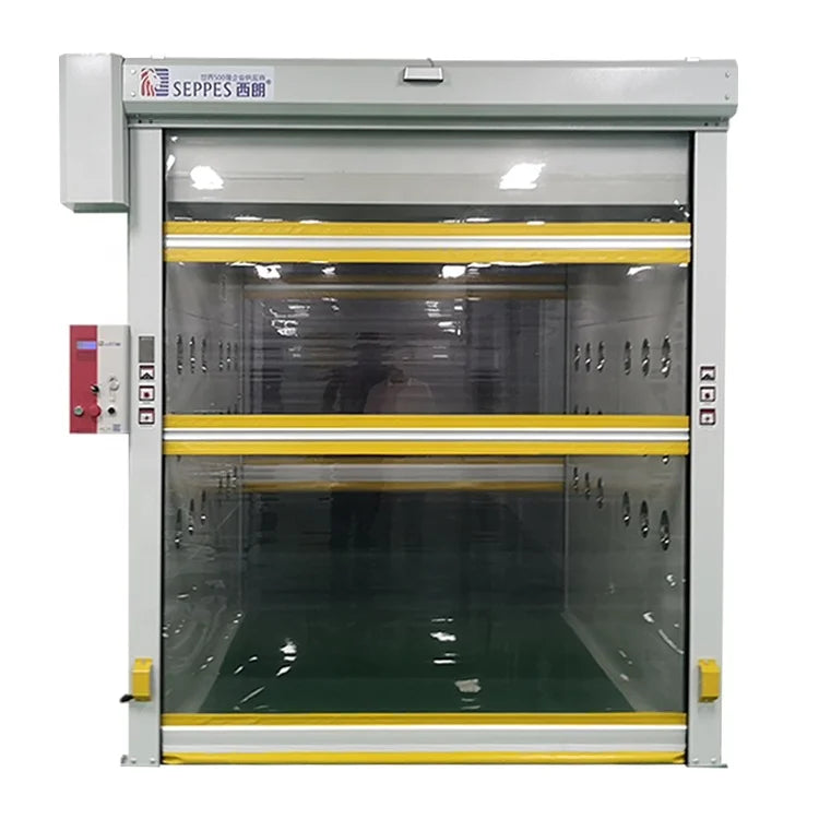 High-Speed Rolling PVC Factory Door Anti-Static Transparent Curtain Industrial Design Soft Waterproof for Indoor Warehouse