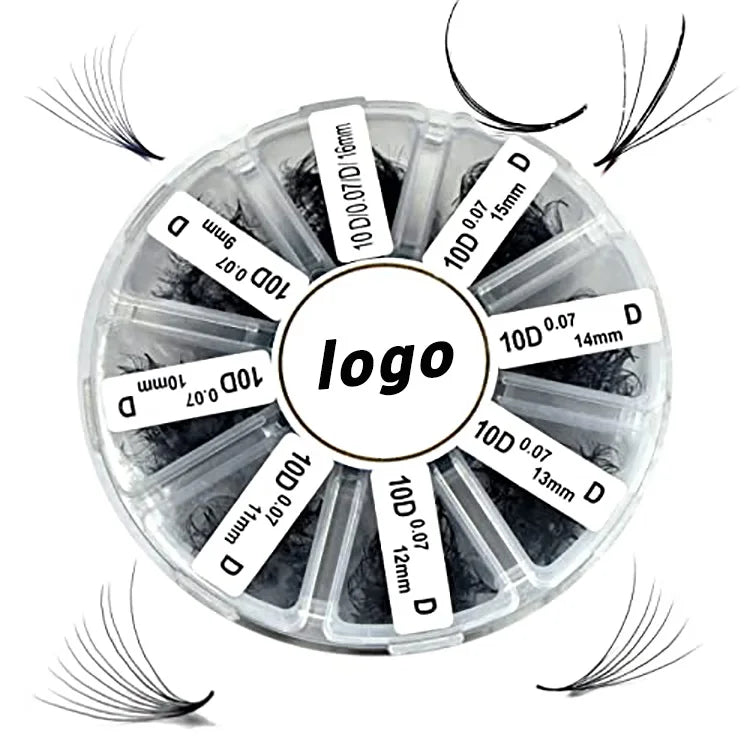 Pre Made Volume Fans 100 300 500 D Promade Lash Fans C Cc D L Loose Premade Fan Eyelash Extension
