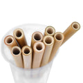 100% Biodegradable Reusable Bamboo Straws Custom Length Eco Friendly Packaging
