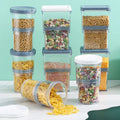 Sesame Airtight Plastic Sugar Flour Dry Food Cereal Kitchen Organizers Air Tight Dry Food Storage Container