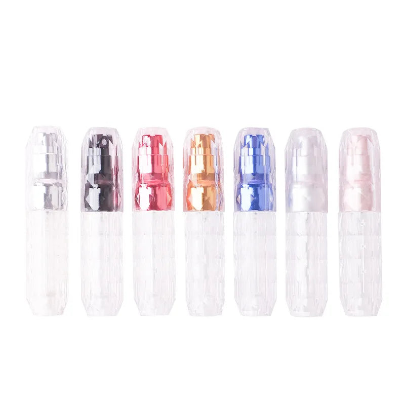Factory Direct Portable 5ml Airless Refillable Wedding Favors Perfume Bottle Pump Sprayer Hot Stamping Surface Wholesale